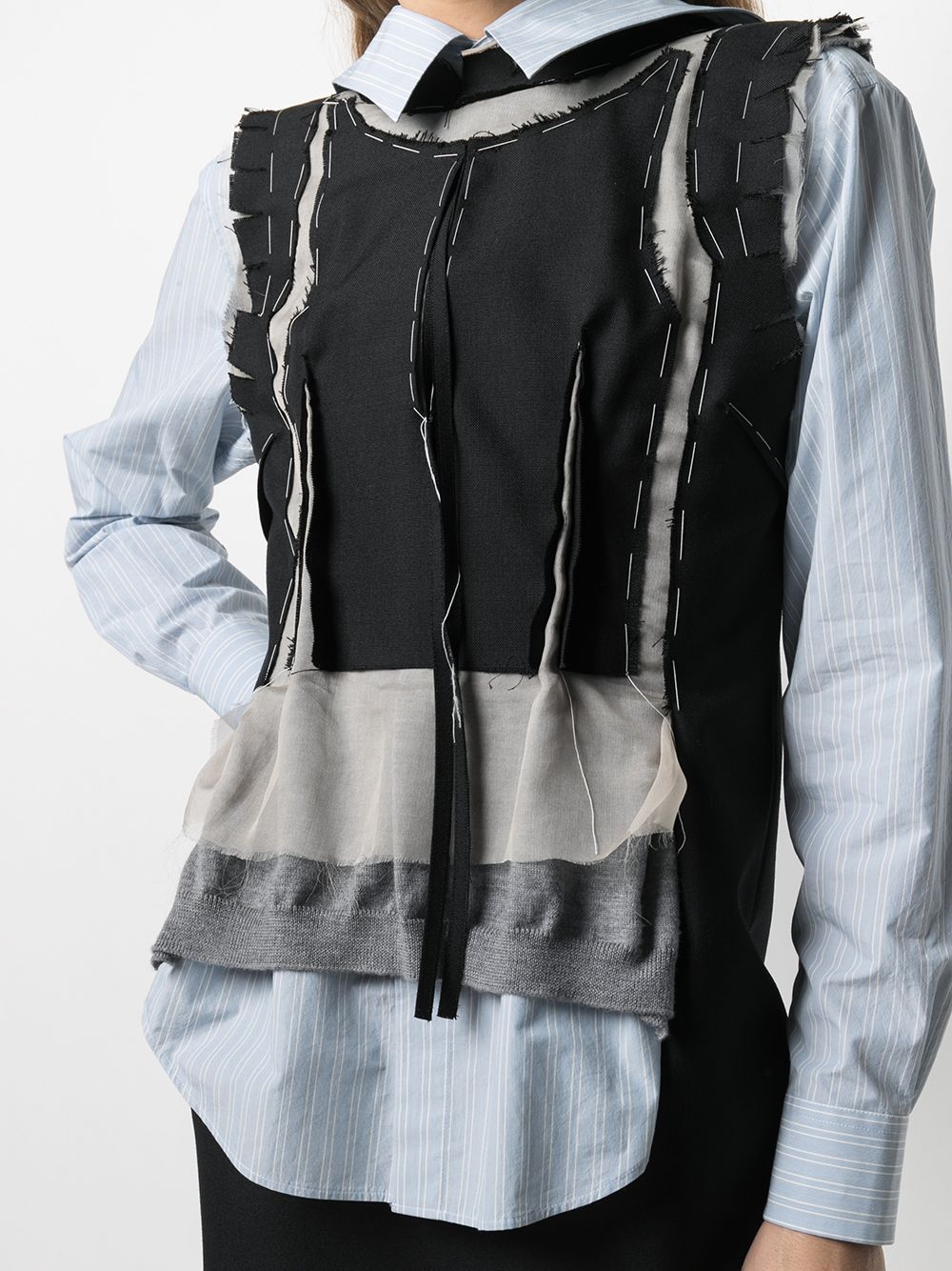 Maison Margiela Multi-panel Design Dress In Black