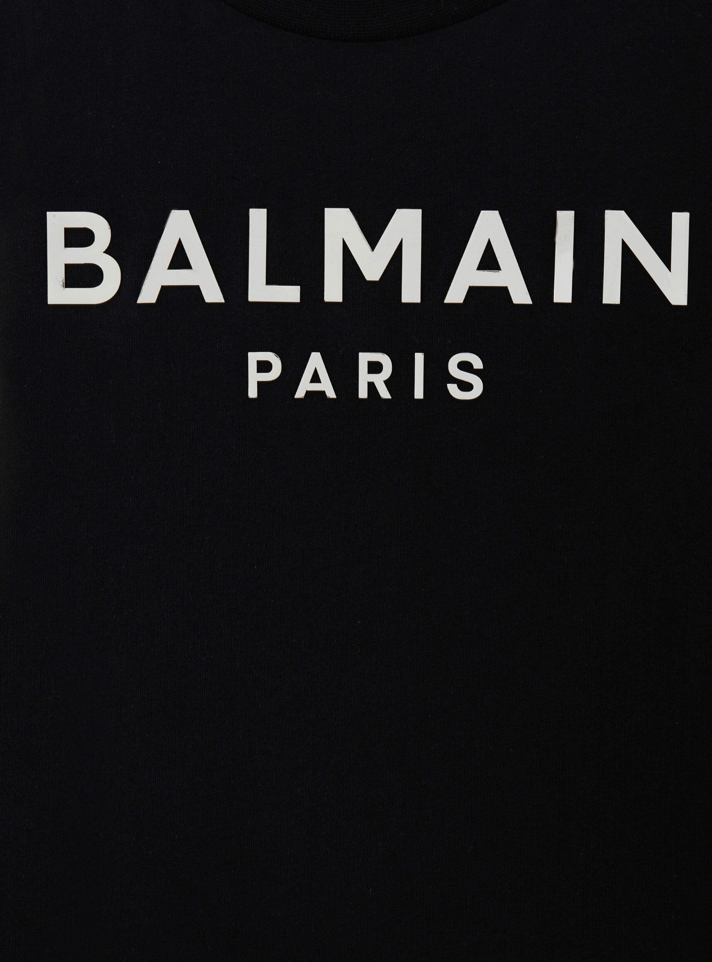 Balmain Logo-print Cotton T-shirt In Black