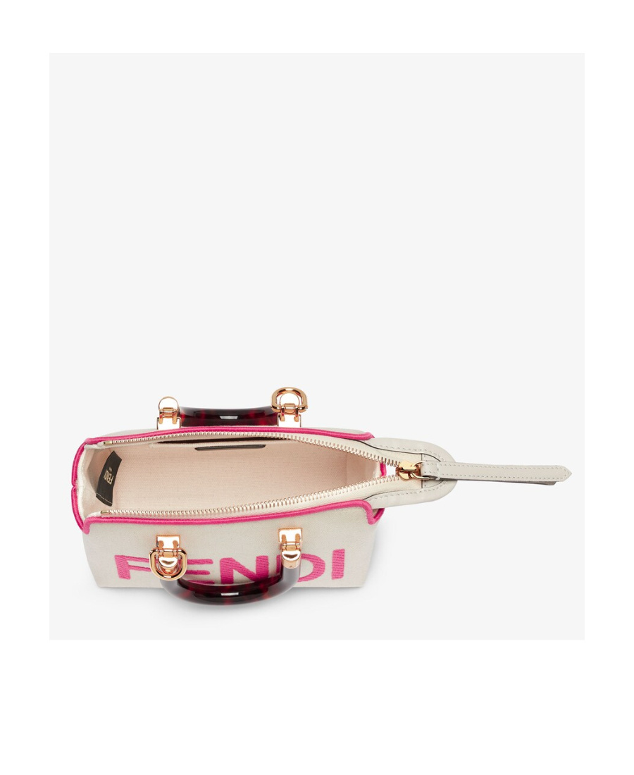 Fendi By The Way Logo Handbag In White
