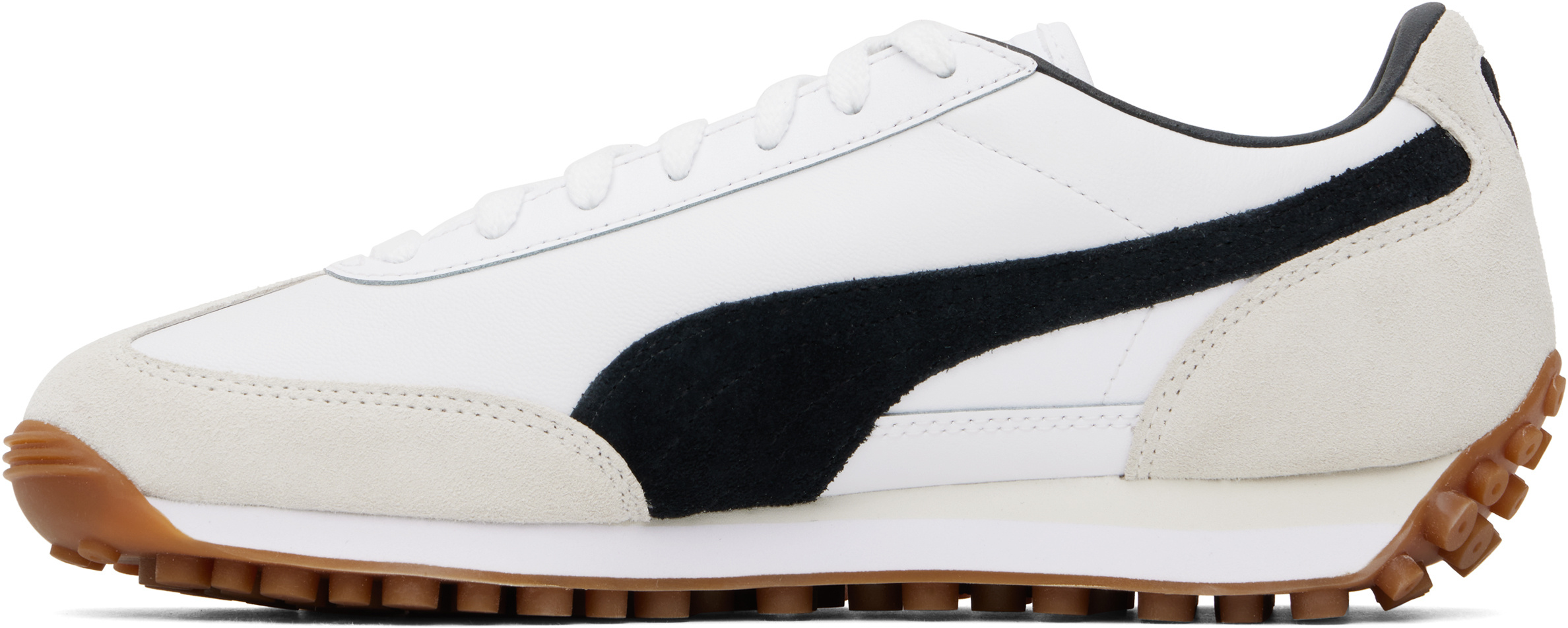 Puma Round-toe Low-top Casual Shoes In White