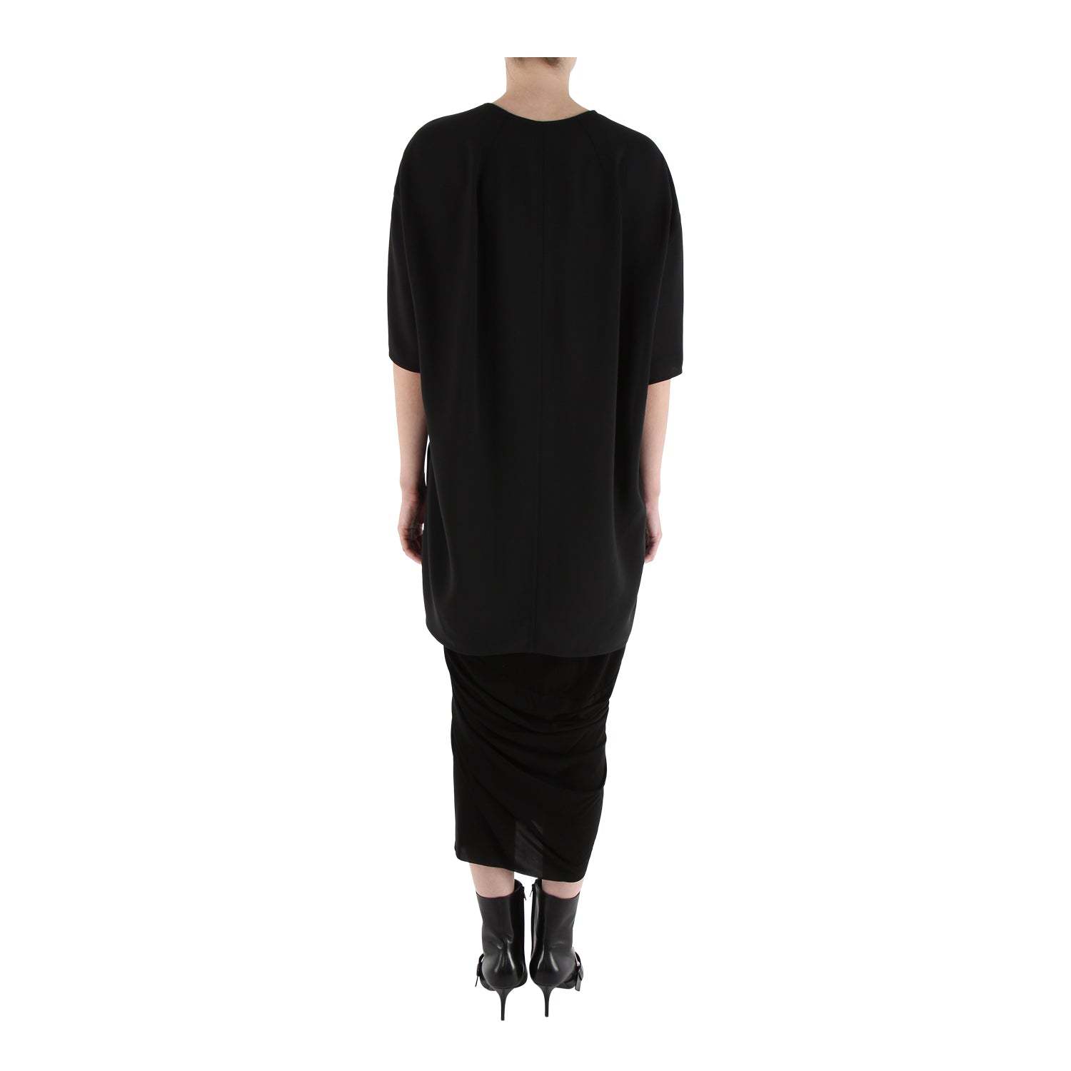 Rick Owens Island Oberteil Aus Baumwollpopeline In Black