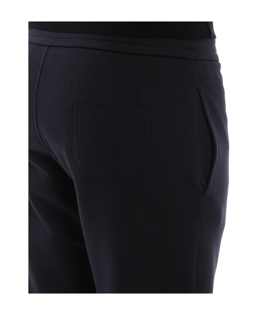 Giorgio Armani Regular Tapered Trousers In Black
