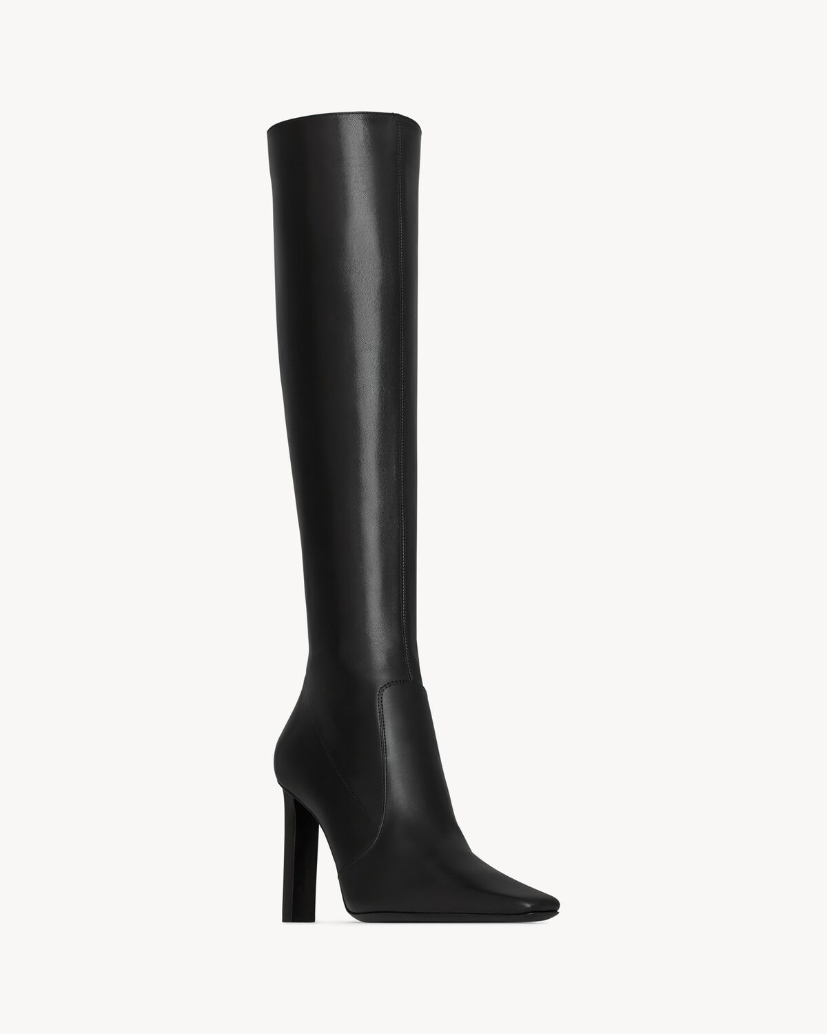 Saint Laurent Francoise Boots In Smooth Leather In Black