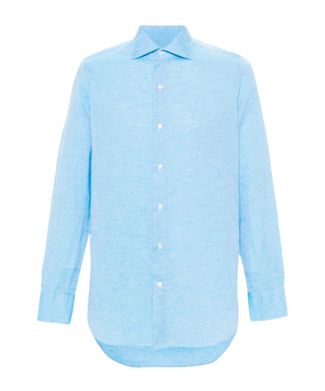 FINAMORE 1925 NAPOLI CLEAR BLUE SHIRT