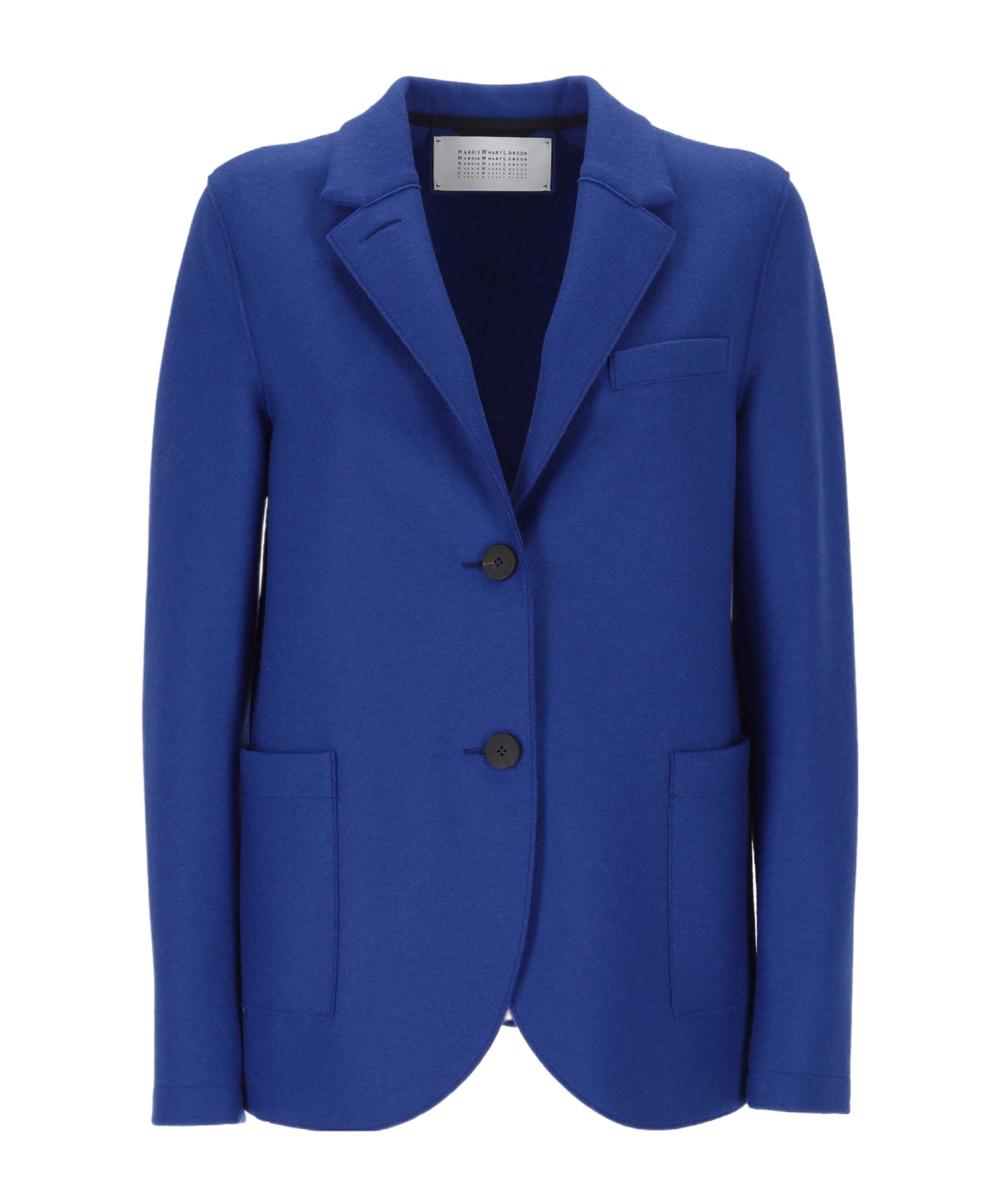 Harris Wharf London Two-button Patch-pocket Blazer In Blue
