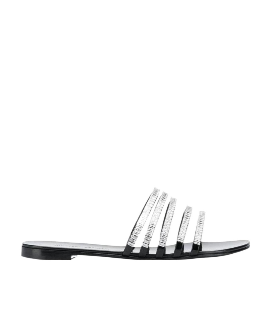 Shop Giuseppe Zanotti Logo Flip-flops In White