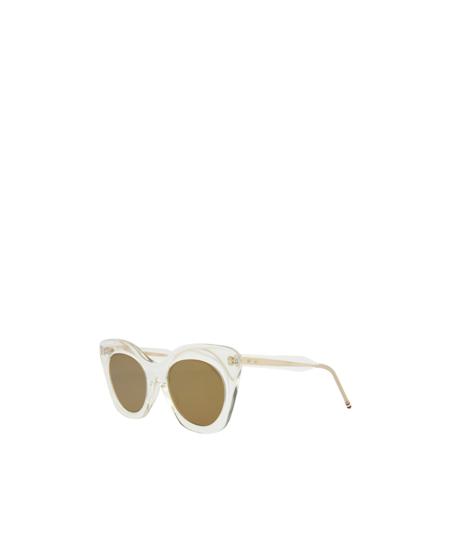 Thom Browne Logo Sunglasses In White