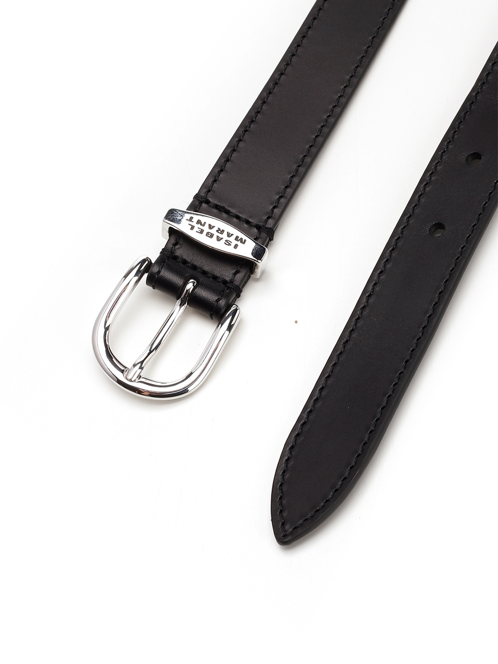 Isabel Marant Logo Belt In Black