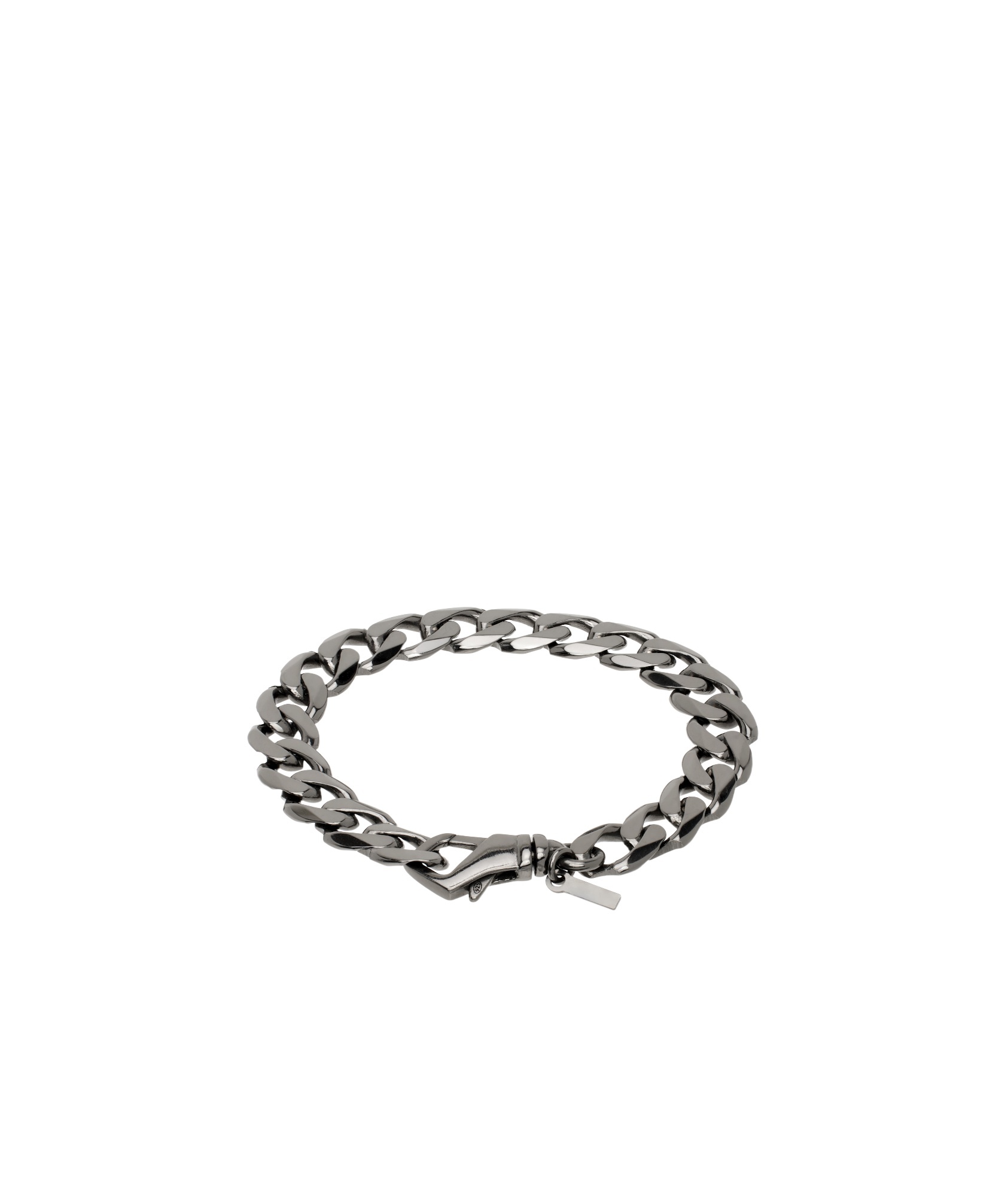 Emanuele Bicocchi Gunmetal Edge Bracelet In Gray