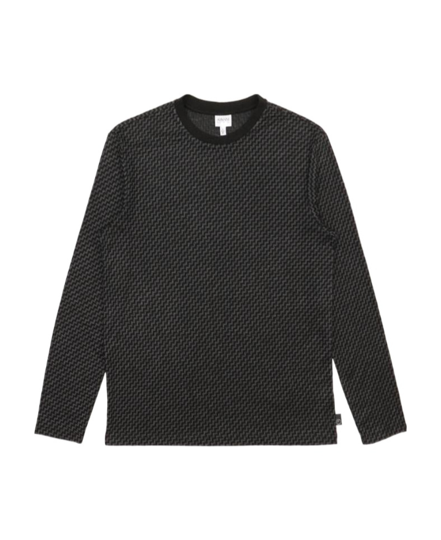 Armani Collezioni Round-neck Sweater In Black