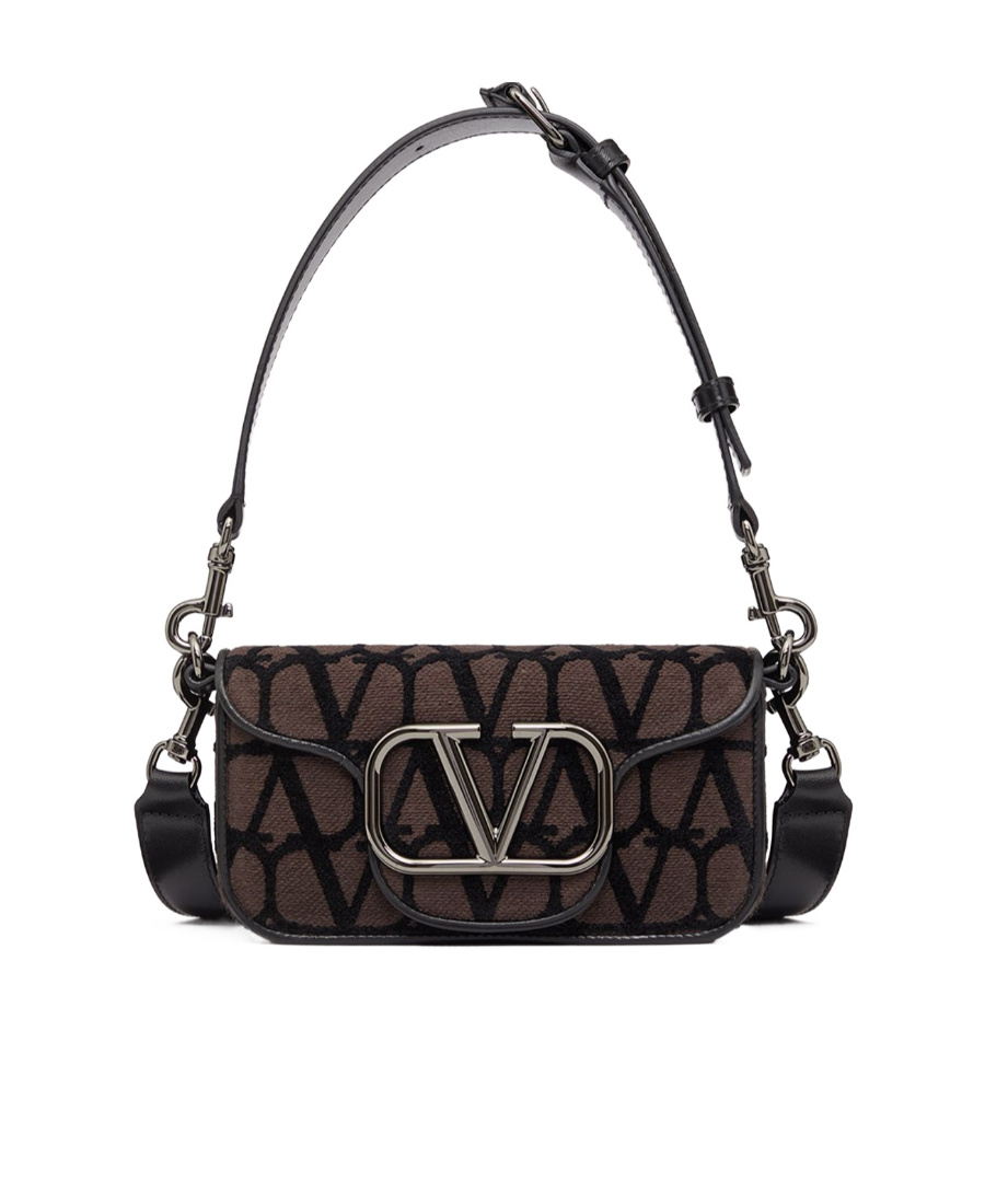 VALENTINO GARAVANI VALENTINO VLOGO PLAQUE FOLDPVER TOP SHOULDER BAG