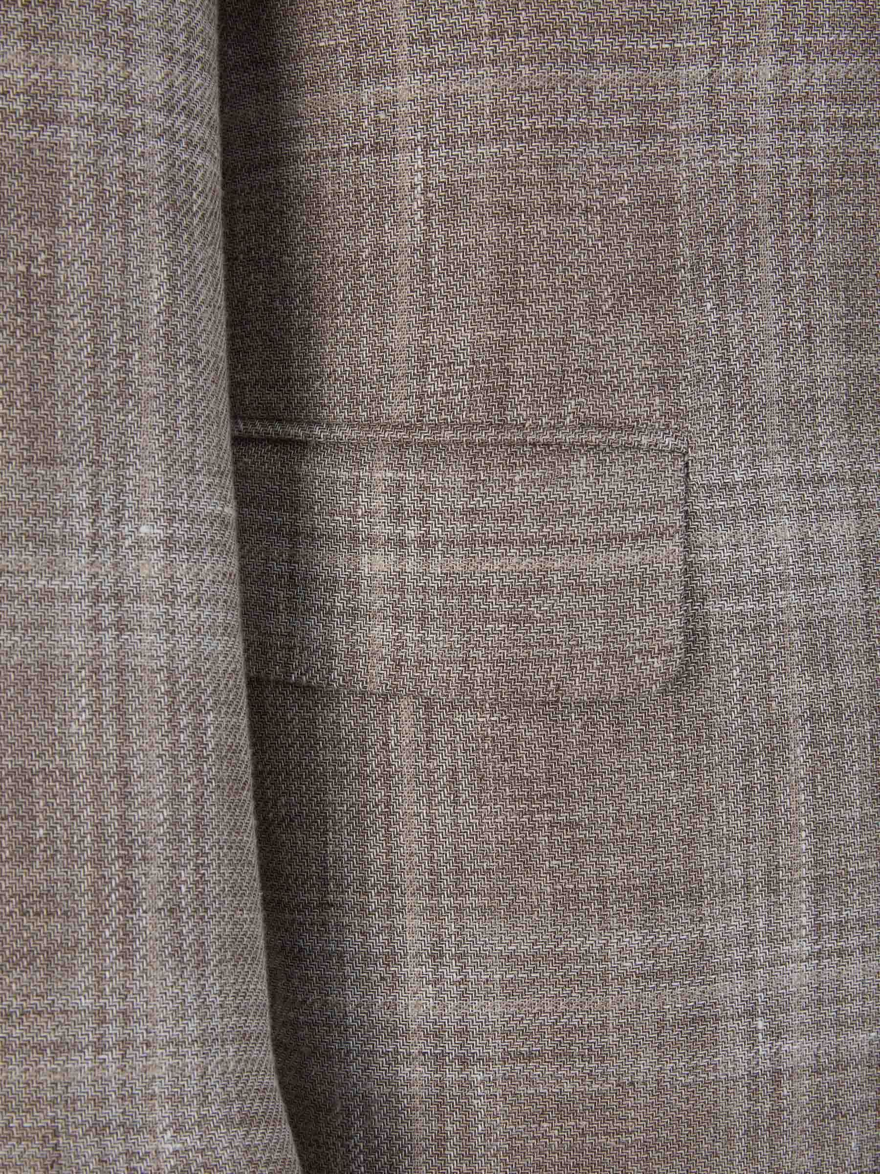 Canali Long-sleeved Plaid Blazer In Gray