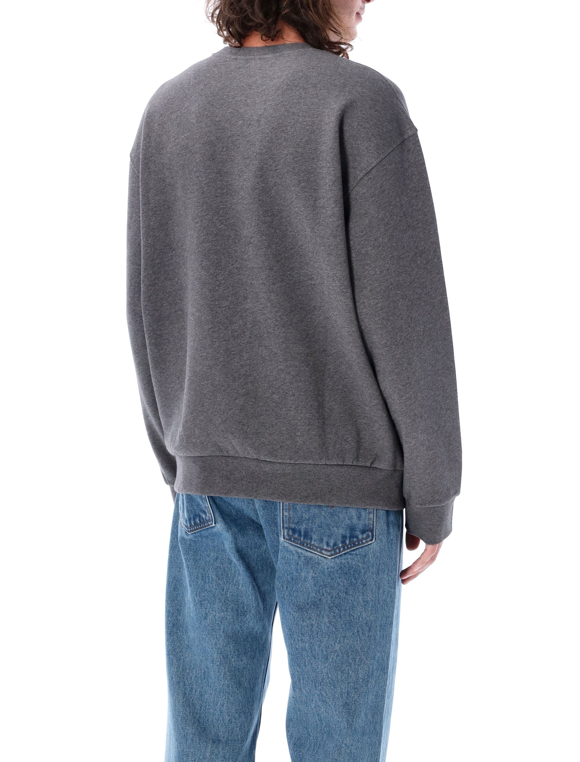 Apc Logo-print Cotton Sweatshirt In Black
