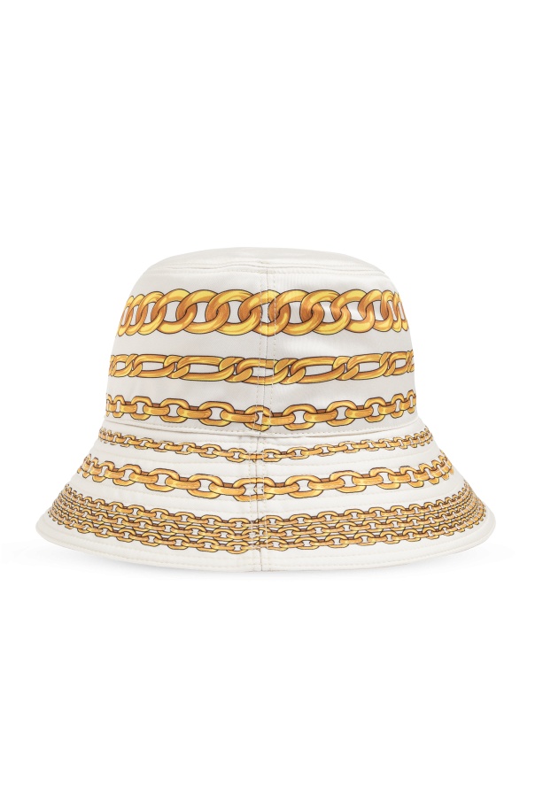 Versace Treasure Print Bucket Hat In White