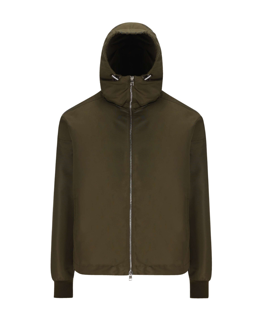 Alexander Mcqueen Blake Illustration Hooded Jacket In Green