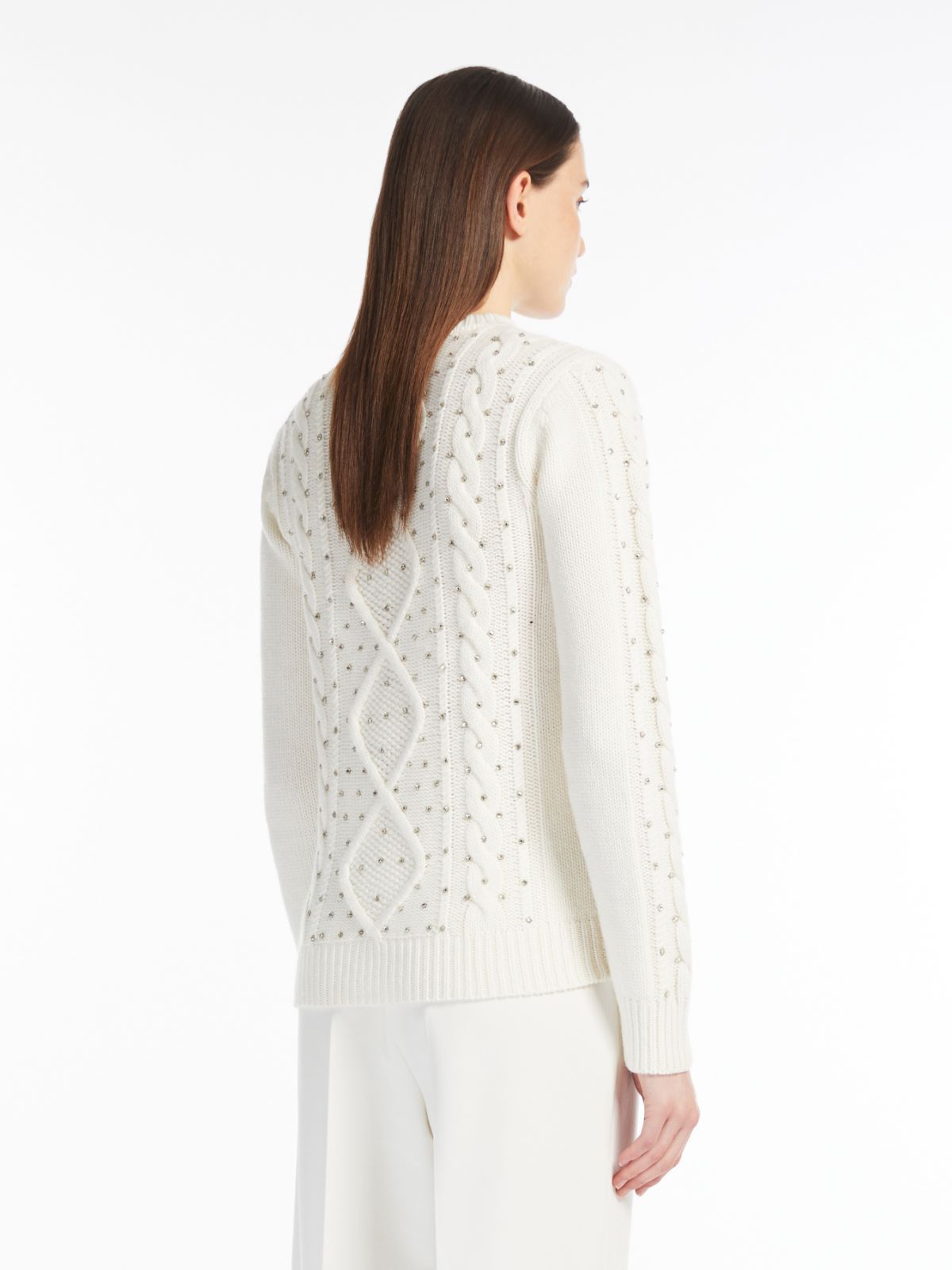 Max Mara Onde Sweater In White