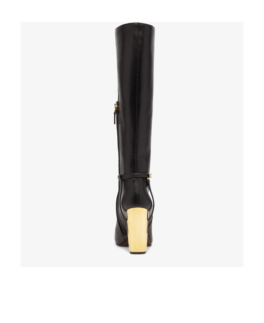 Fendi Delfina High-heeled Boots In Black