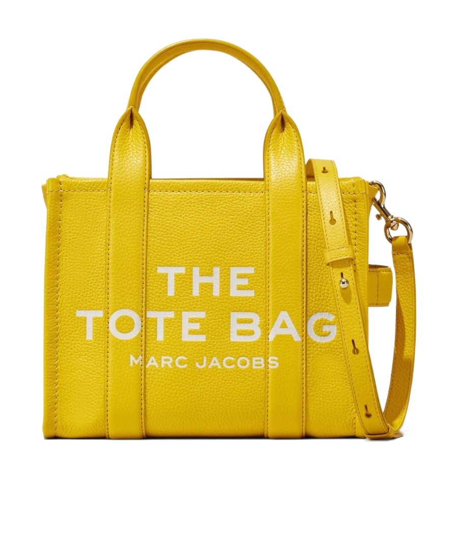 Marc Jacobs The Mini Leather Tote Bag In Yellow