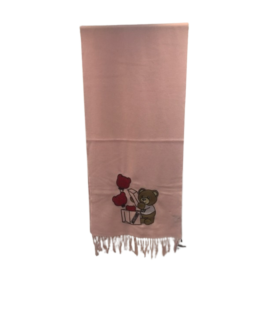 Moschino Fringed Scarf In Brown
