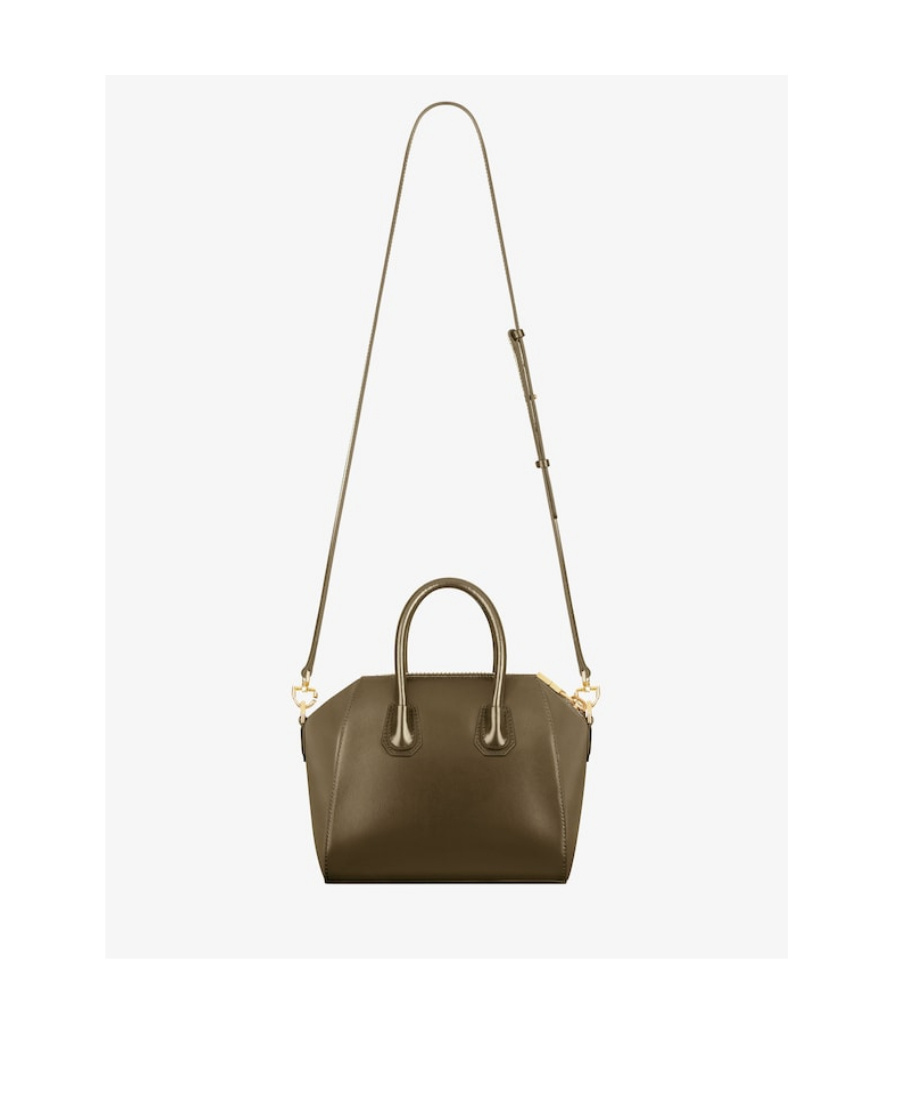 Givenchy Mini Antigona Handbag In Deep Khaki