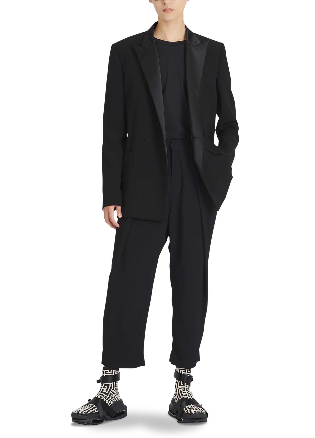 BALMAIN PLEATED CASUAL PANTS