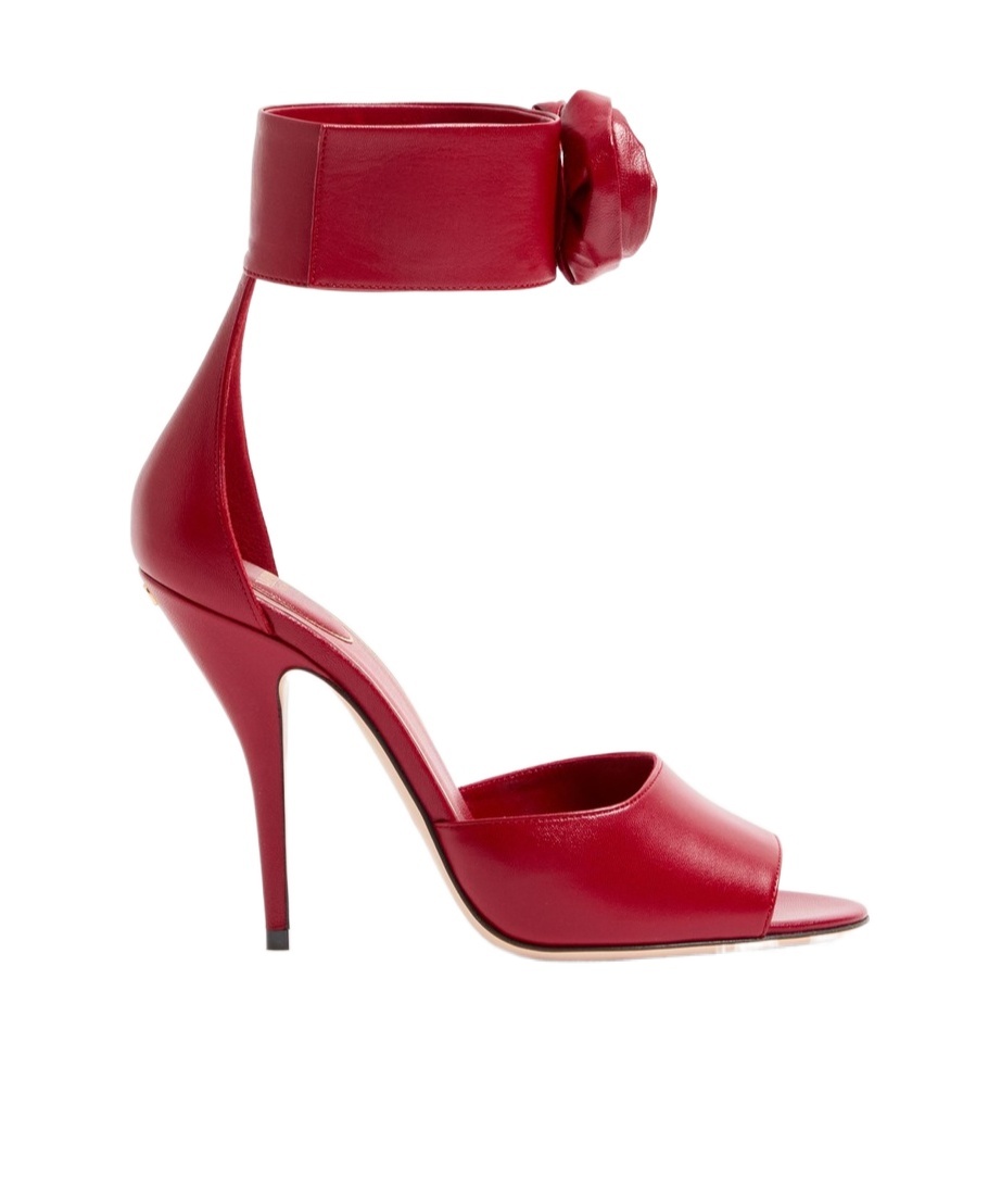 Valentino Open-toe High-heeled Sandals In Red