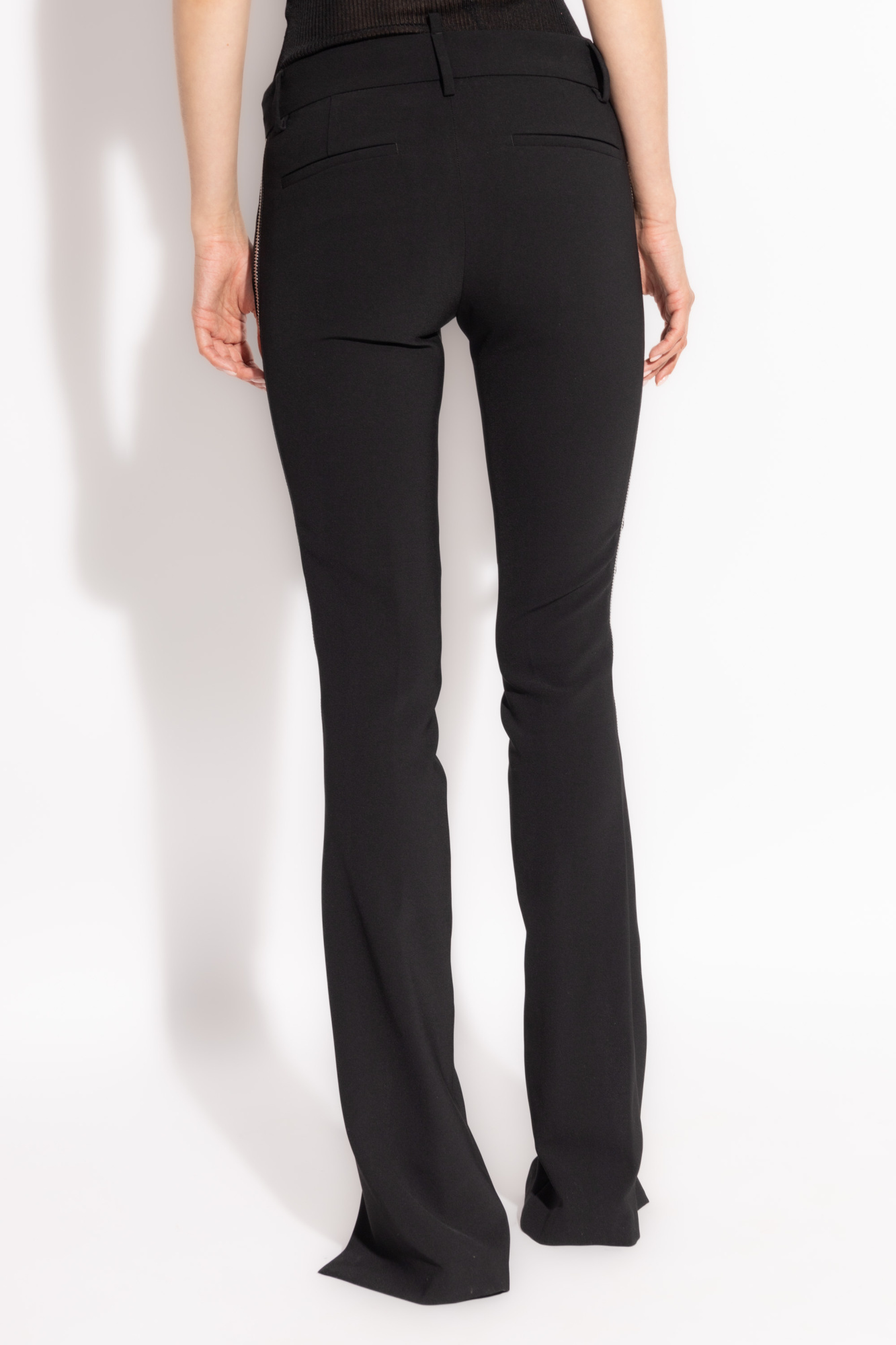 Dsquared2 Low-rise Bootcut Trousers In Black