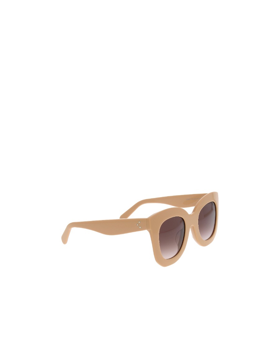 Celine Logo Sunglasses In Nude