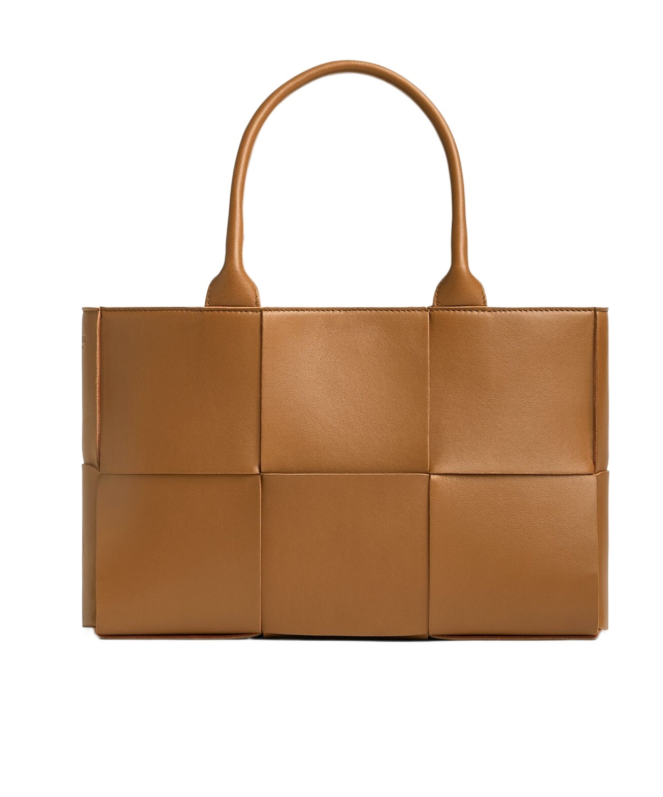 Bottega Veneta Arco Mini Intrecciato Leather Tote In Brown