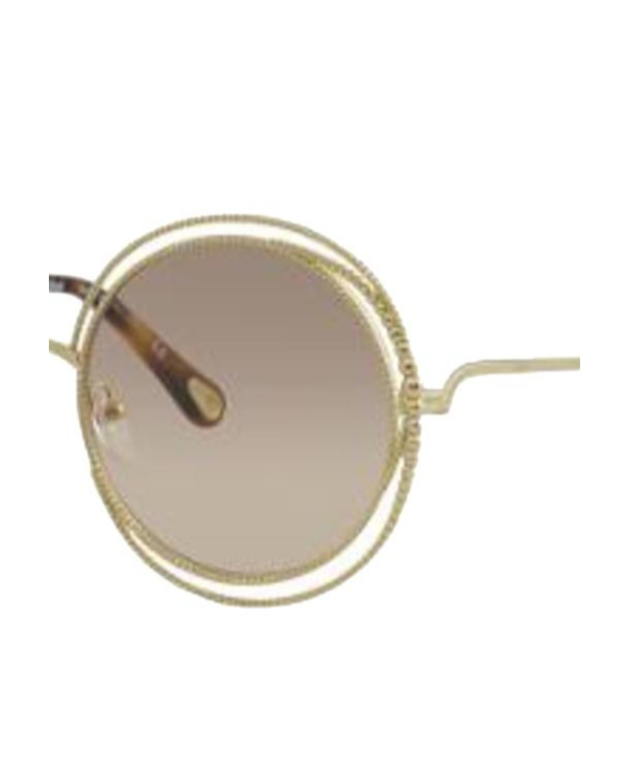 Chloé Graded Round Sunglasses In Nude