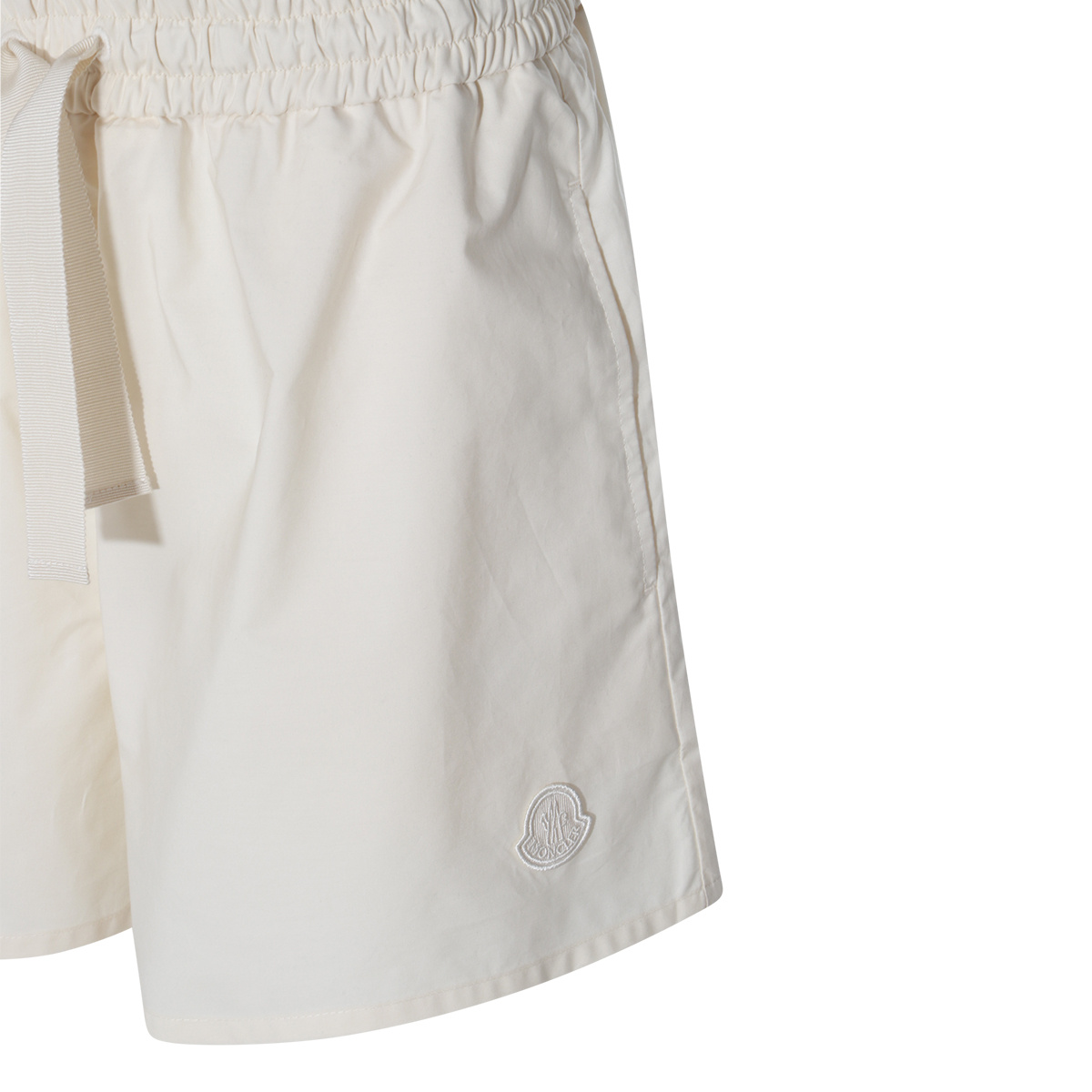MONCLER MONCLER ELASTIC WAISTBAND FLARED SHORTS