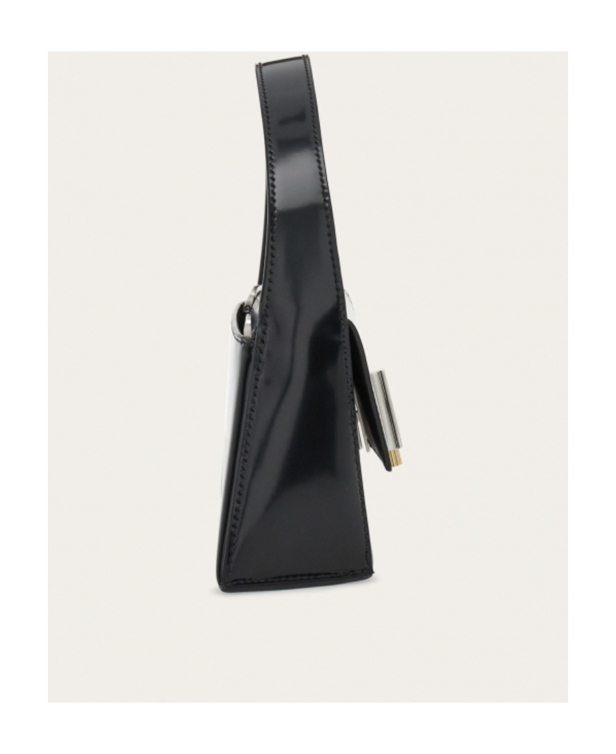 Shop Ferragamo Flip Shoulder Bag In Black