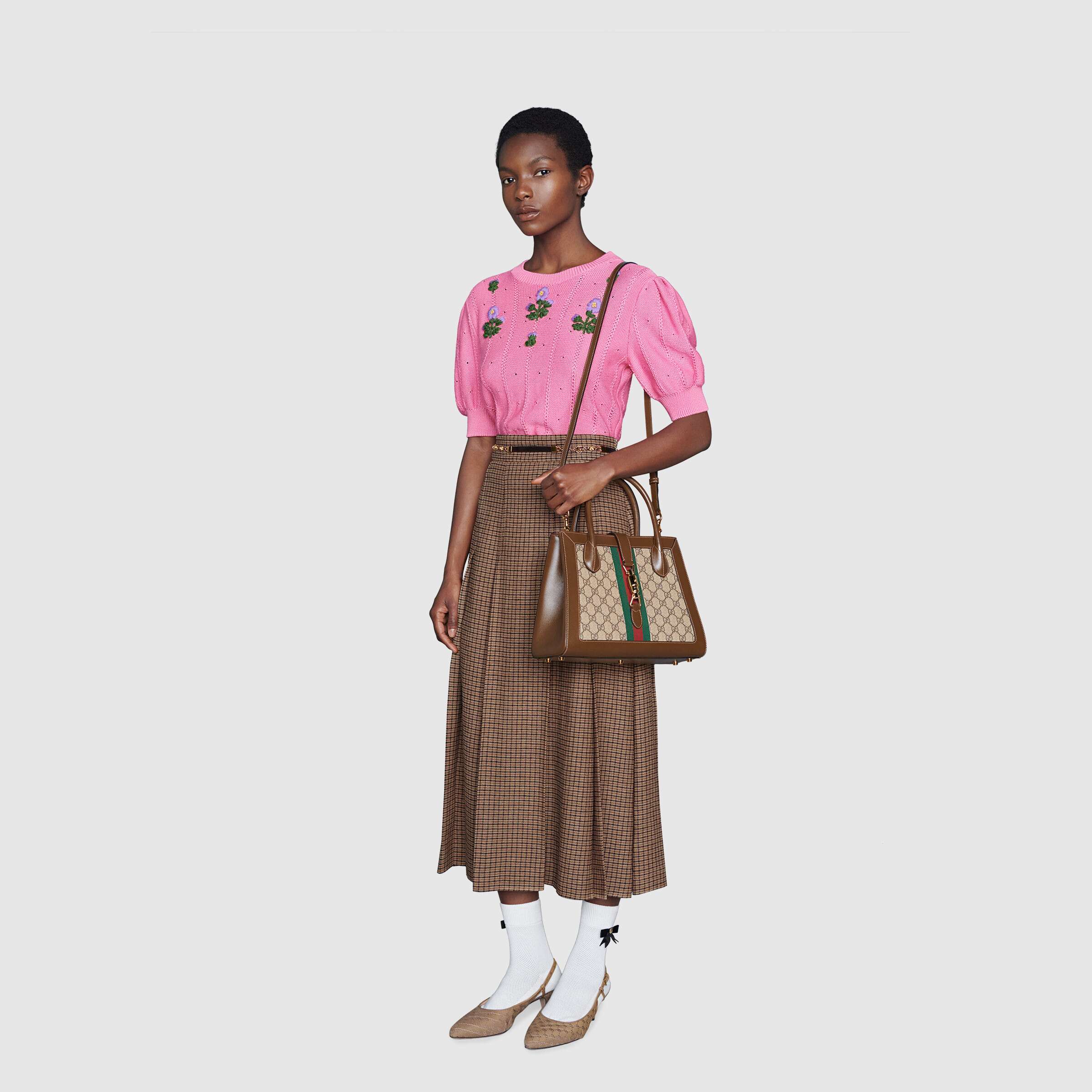 Gucci Medium Jackie 1961 Tote Bag In Multicolor