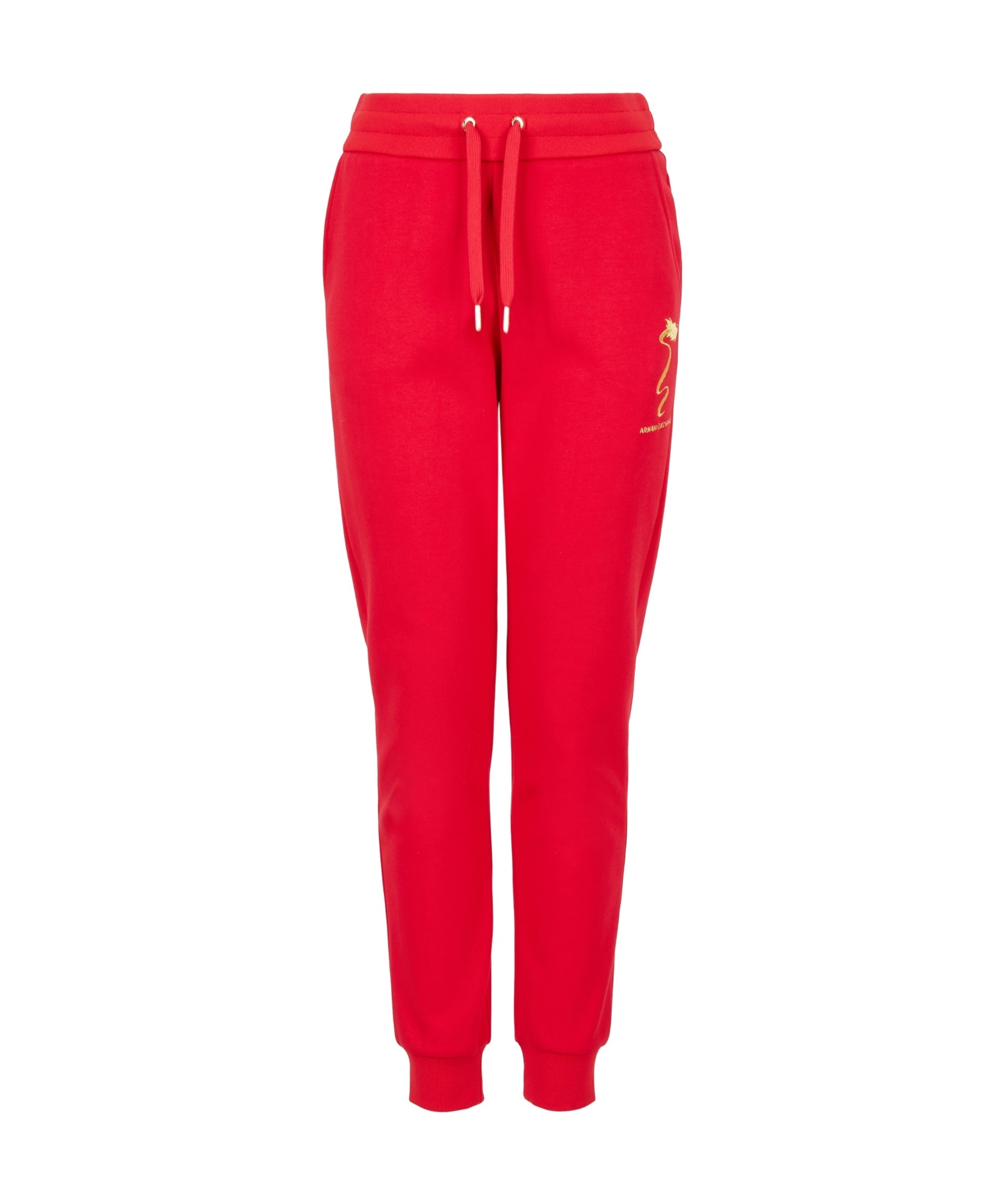 Shop Armani Exchange Pull Rope And Stretch Waist Sweatpants In Red