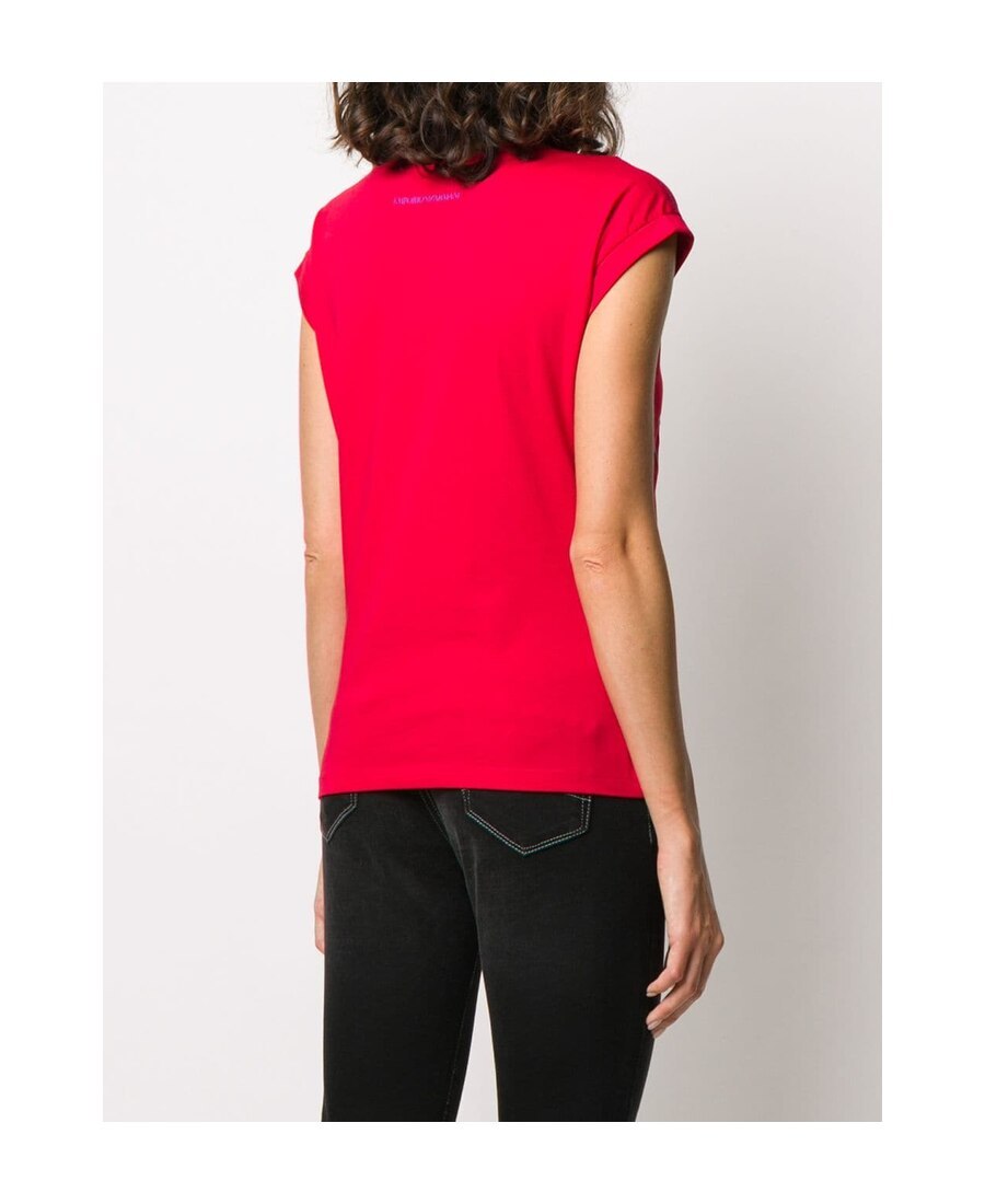 Emporio Armani Logo Logo T-shirt In Red