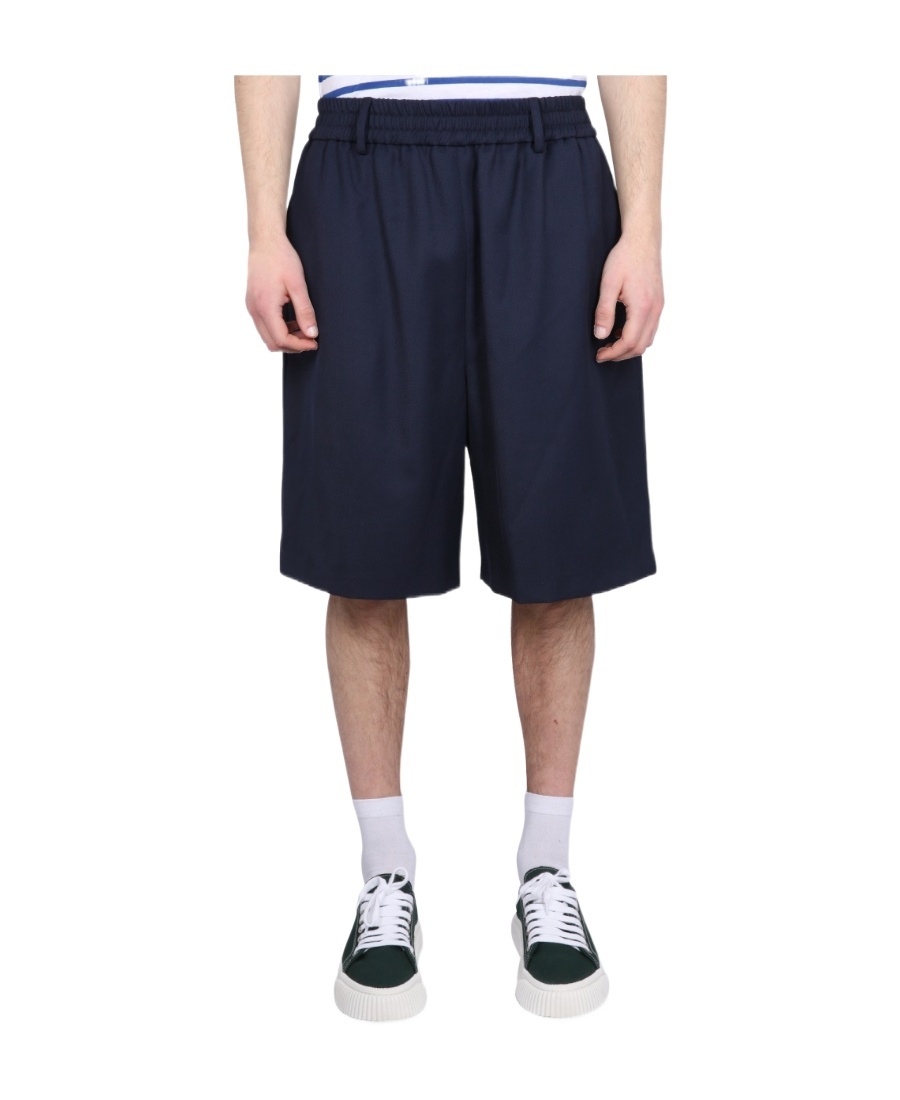 Ami Alexandre Mattiussi Ami De Coeur Track Shorts In Black