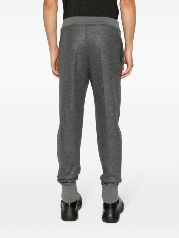 Jil Sander Elasticated-waistband Wool Track Pants In Black