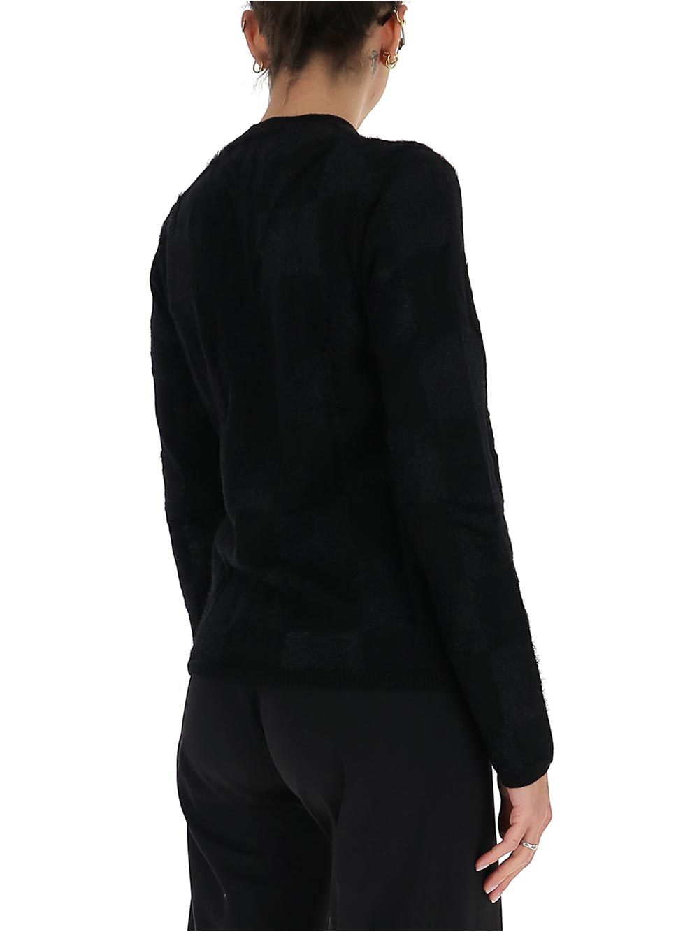 COMME DES GARÇONS TEXTURED SQUARE KNIT JUMPER 