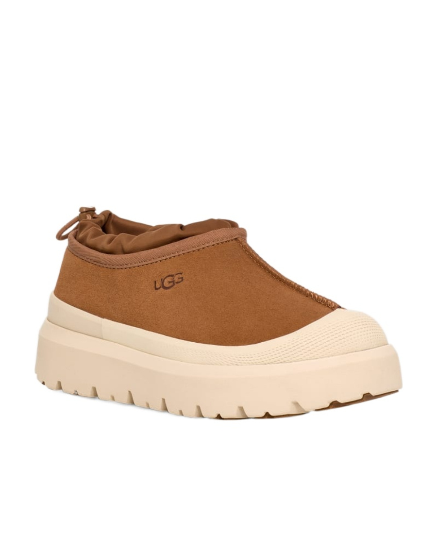Ugg Biscuit Suede And Rubber Tasman Weather Hybrid Slip Ons In Multi