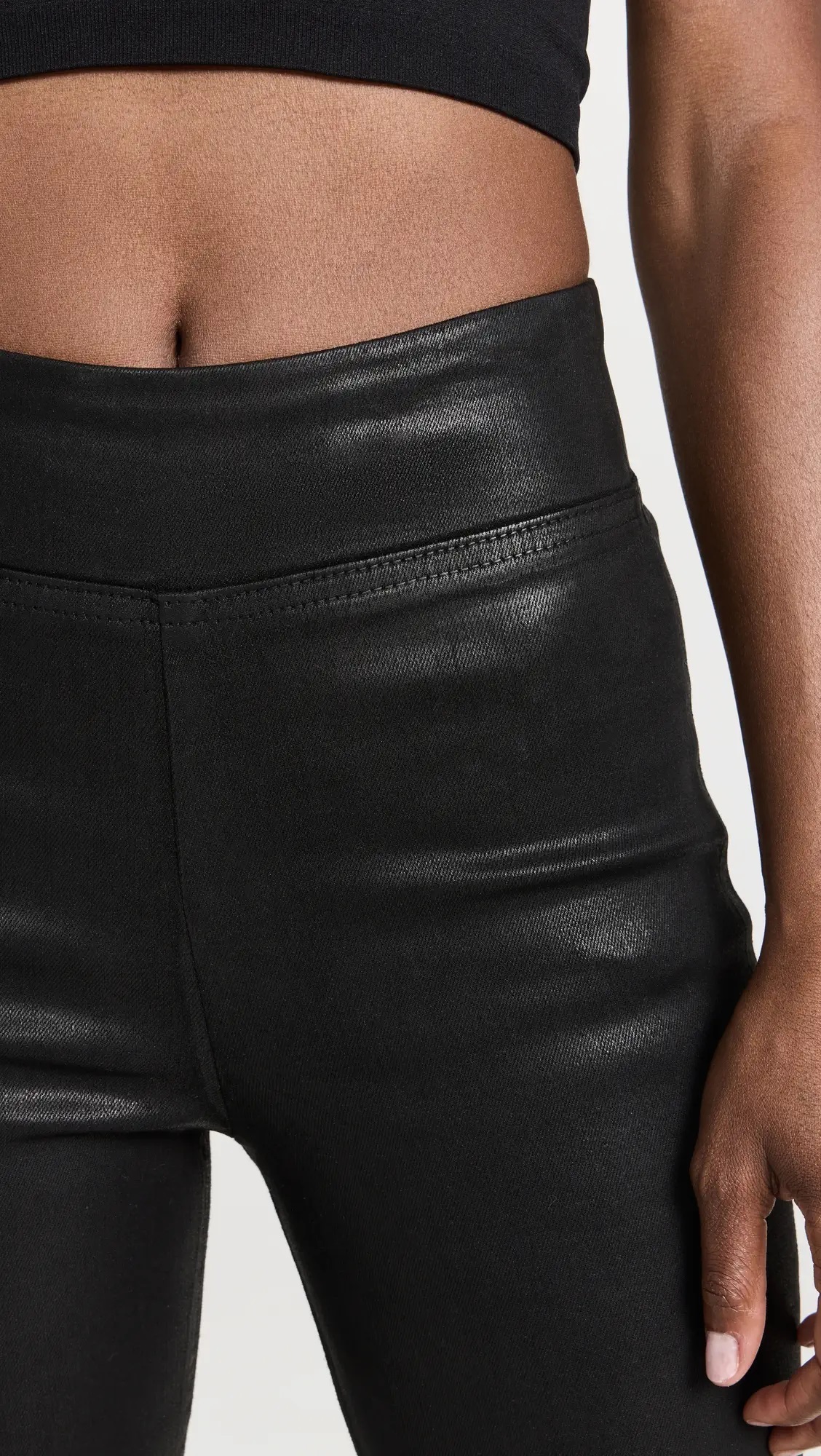 Frame Micro Stretch Casual Pants In Black