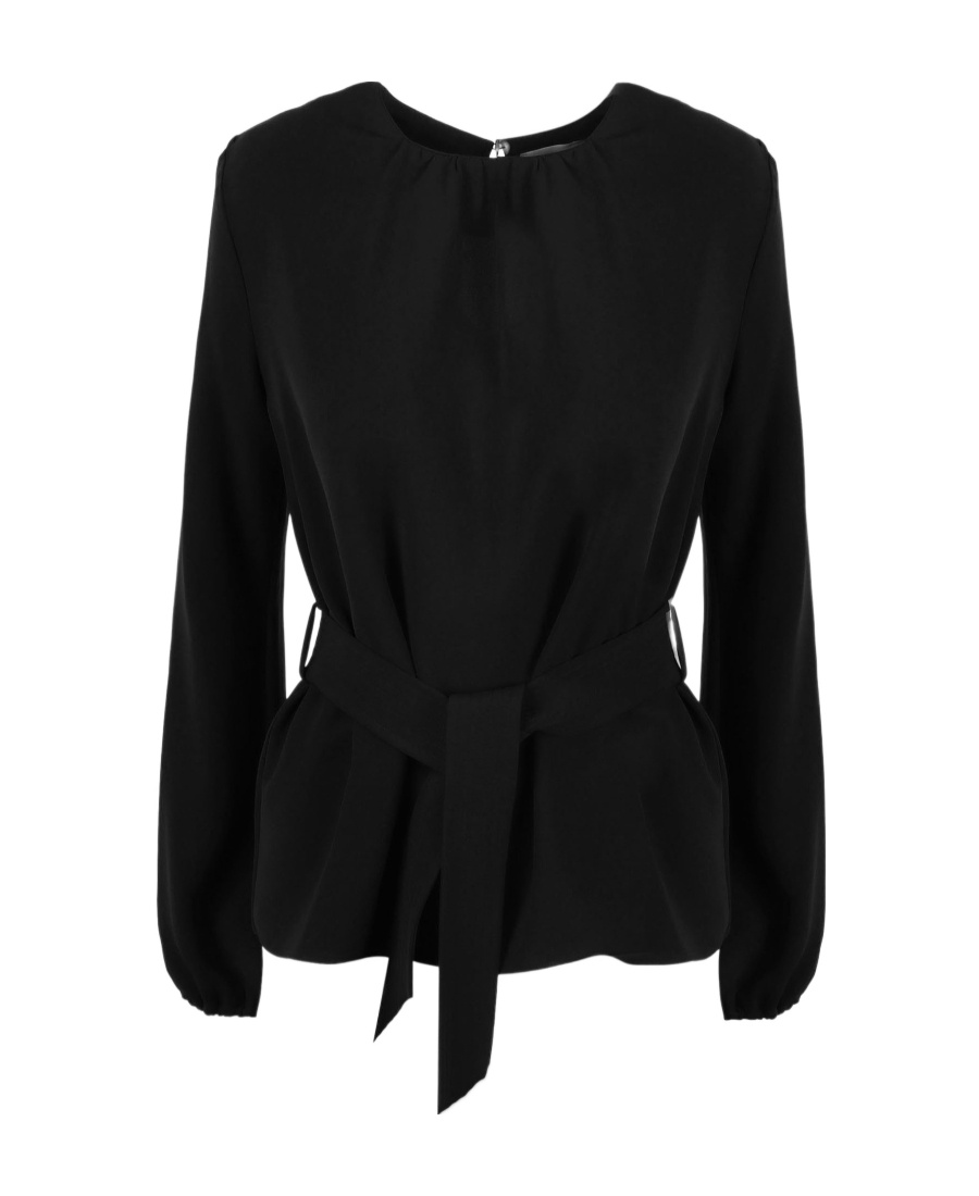 P.A.R.O.S.H ROUND-NECK LONG-SLEEVED BLOUSE 