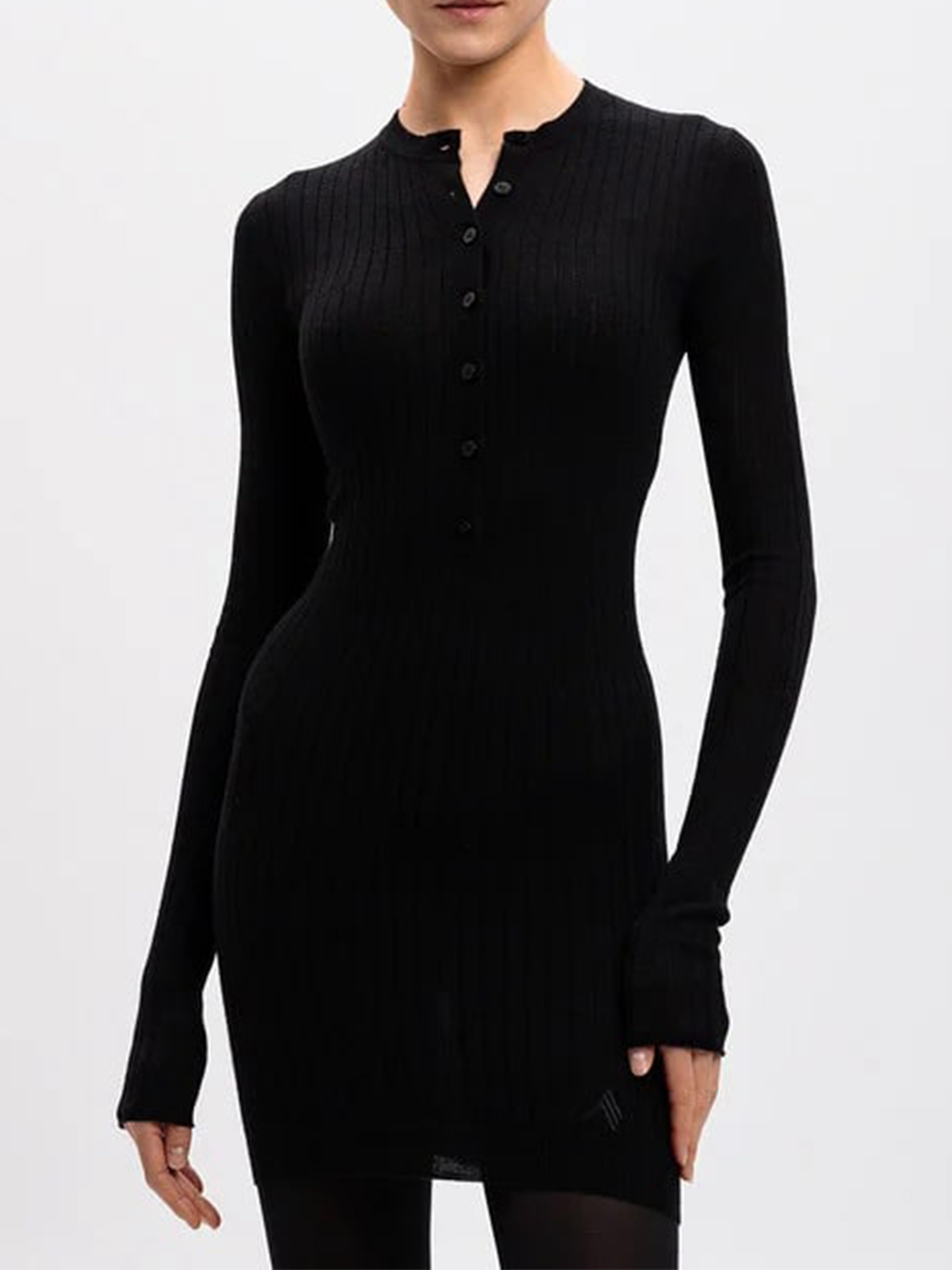 Attico Chunky-ribbed Mini Dress