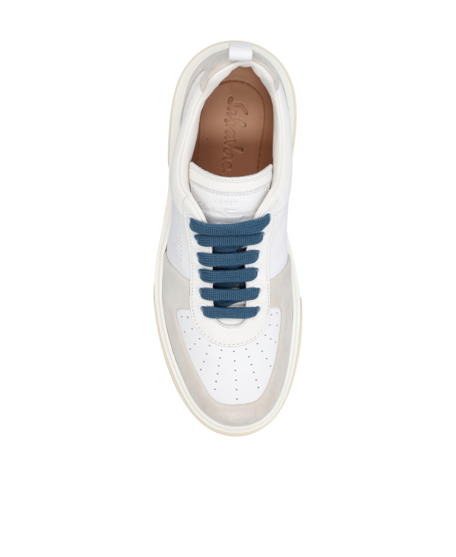 Ferragamo Cassina Low-top Sneakers In White