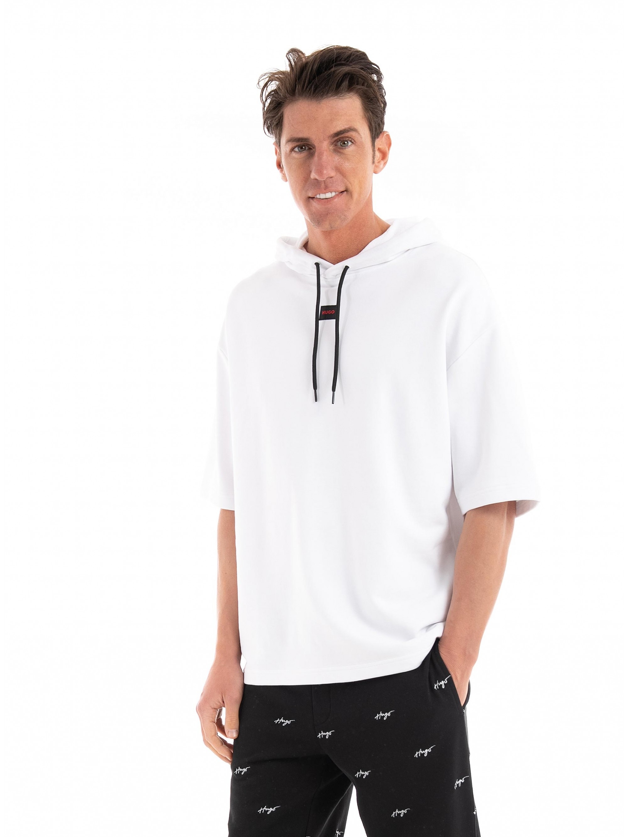 Hugo Boss Short-sleeved Sweater In White