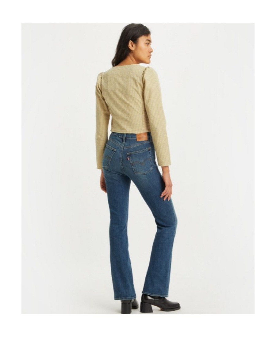 Shop Levi's 725 High-rise Boot-cut Jeans In Blue