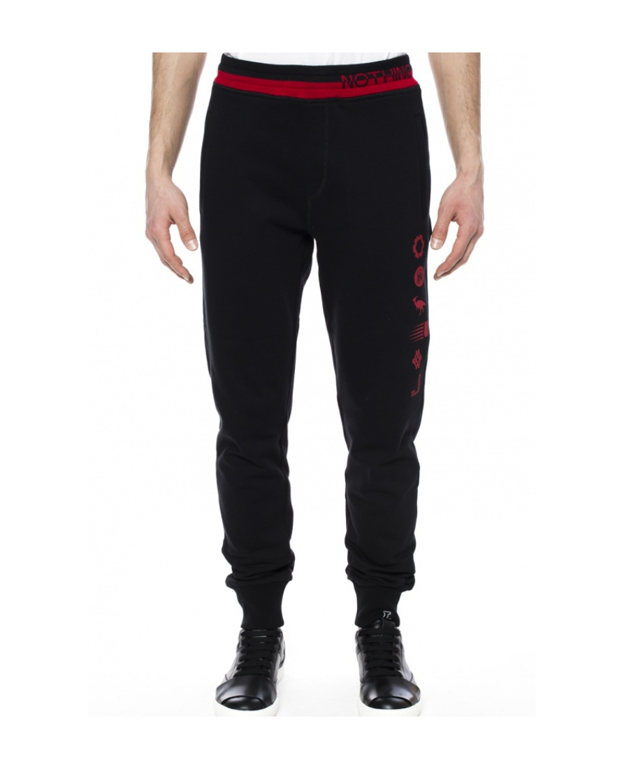 Lanvin Printed Sweatpants In Black