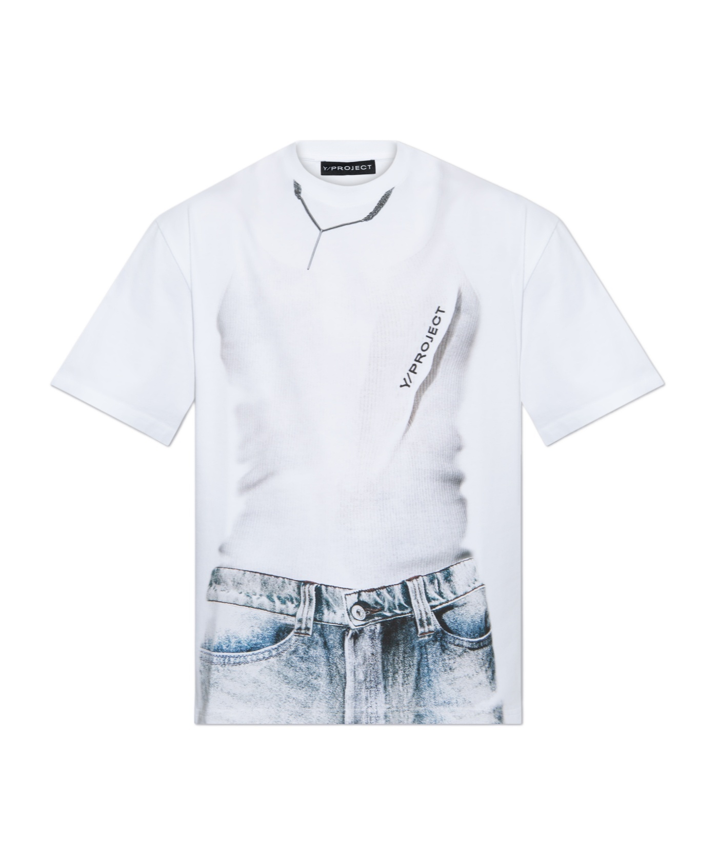 Y/project Graphic-print T-shirt In White