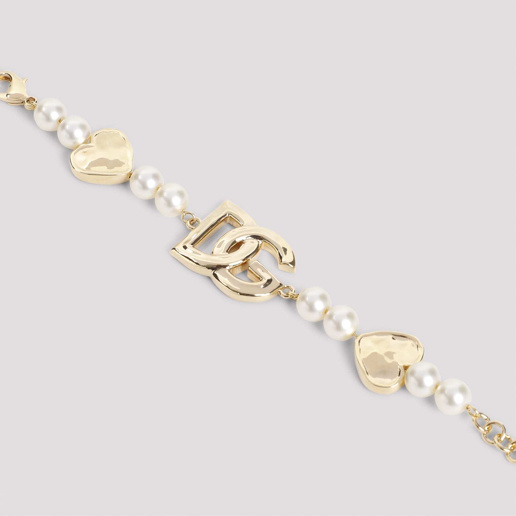Dolce & Gabbana Elegant Brass And Plastic Women's Bracelet In Yellow