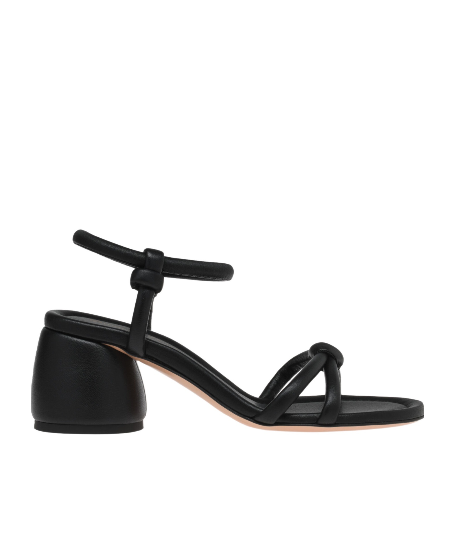 Shop Gianvito Rossi Round Head High-heeled Sandals In Black