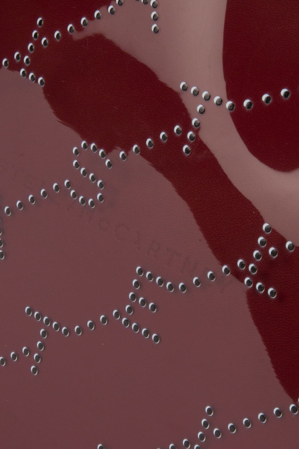 Stella Mccartney Falabella Plastic Transparent Tote Bag In Red